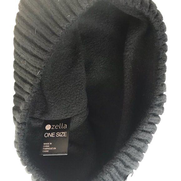 New NWT Zella Nordstrom Beanie Hat, Warm with Pouf, Pom Pom on Top, Fleece Lined main image 8